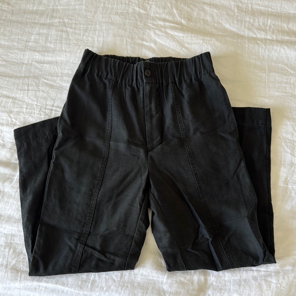 Madewell Black Pull On Tapered Pants